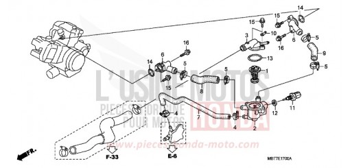 WATER PIPE XL1000V8 de 2008